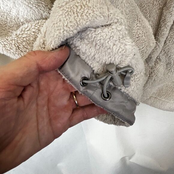 The North Face Osito Women's Off-White Plush Fleece Zip Front Jacket Size L - Picture 8 of 14